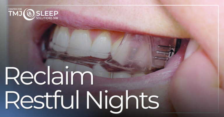 patient wearing oral appliance