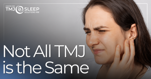 Not All TMJ is the Same woman holding jaw in pain